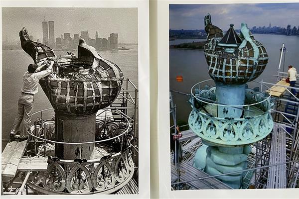 Restoring the Flame on the Statue of Liberty