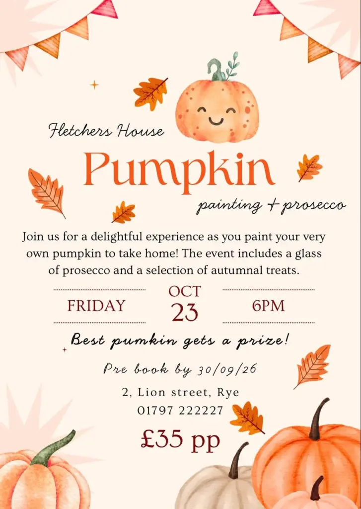 Pumpkin Painting and Prosecco