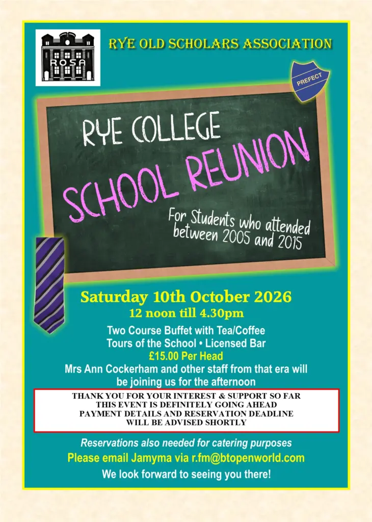 Rye College School Reunion
